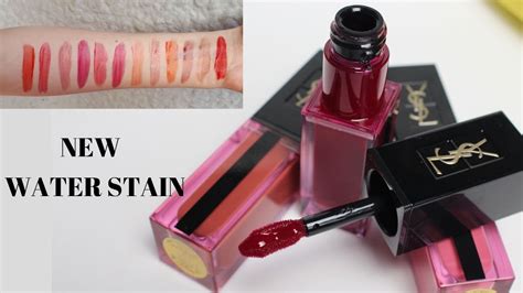 yves saint laurent vernis a levres swatches|YSL Water Lip Stain Swatches and Review – Escentual.